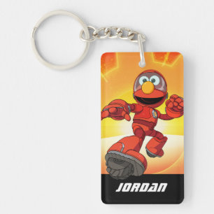 Sesame Street Mecha Builders Elmo In Action Keychain