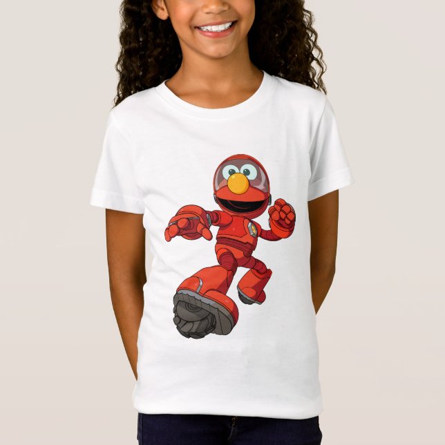 Sesame Street | Mecha Builders Elmo In Action T-Shirt (Front)