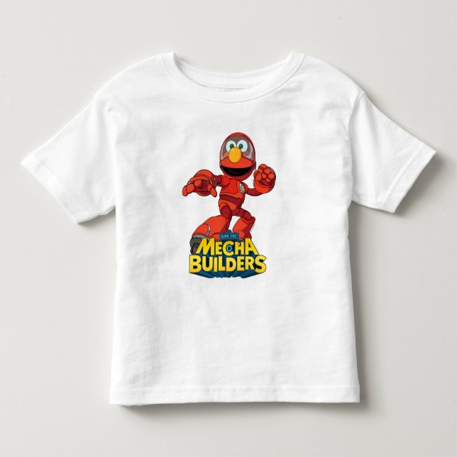 Sesame Street | Mecha Builders Elmo In Action Toddler T-shirt (Front)