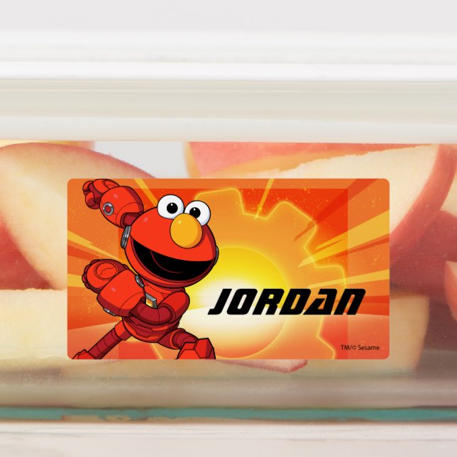 Sesame Street | Mecha Builders Elmo Labels (Affixed)