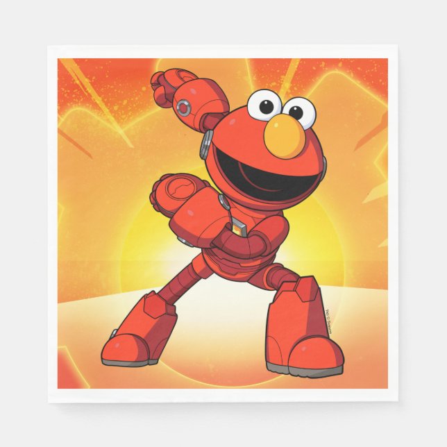 Sesame Street | Mecha Builders Elmo Napkins (Front)