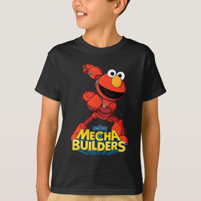 Sesame Street | Mecha Builders Elmo T-Shirt (Front)