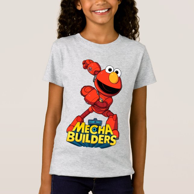 Sesame Street | Mecha Builders Elmo T-Shirt (Front)
