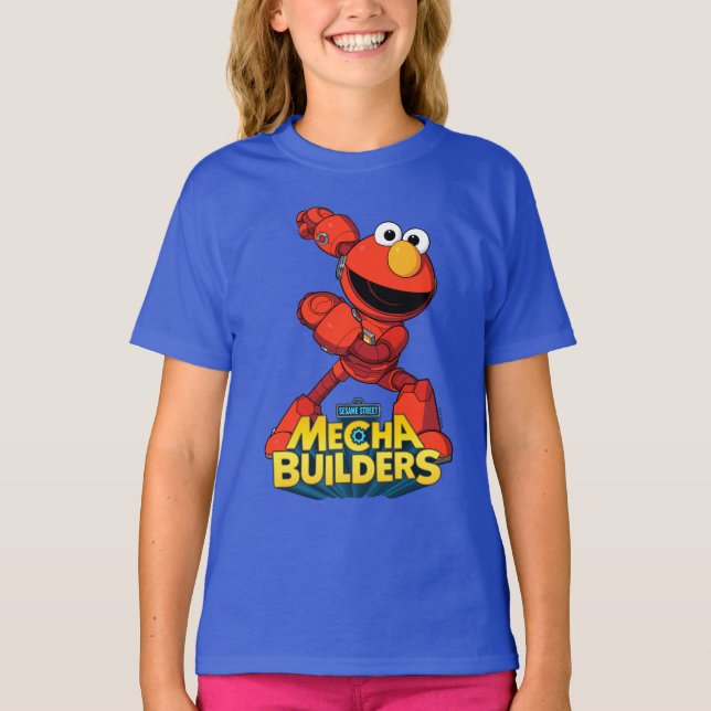 Sesame Street | Mecha Builders Elmo T-Shirt (Front)