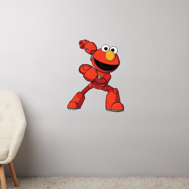 Sesame Street | Mecha Builders Elmo Wall Decal (Living Room 2)