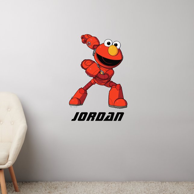 Sesame Street | Mecha Builders Elmo Wall Decal (Living Room 2)