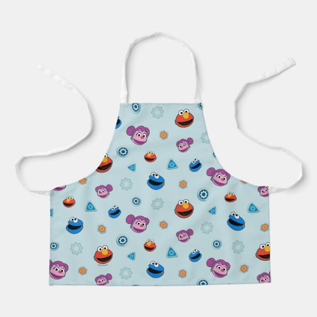 Sesame Street | Mecha Builders Faces Pattern Apron (Front)