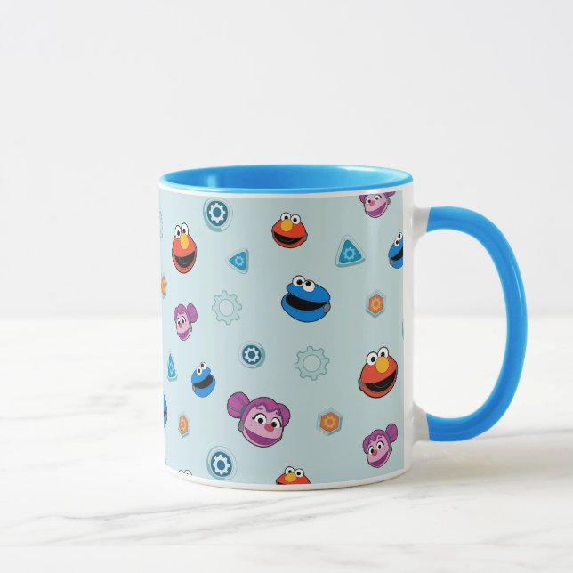 Sesame Street | Mecha Builders Faces Pattern Mug (Right)