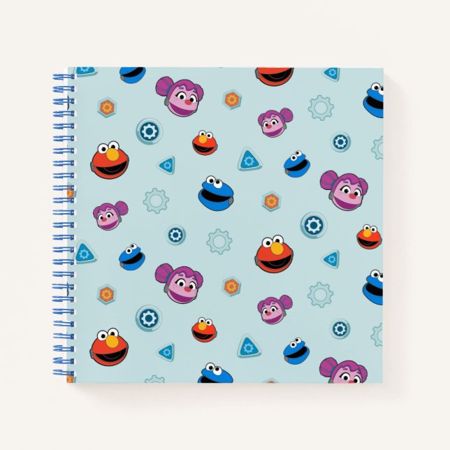Sesame Street | Mecha Builders Faces Pattern Notebook (Front)