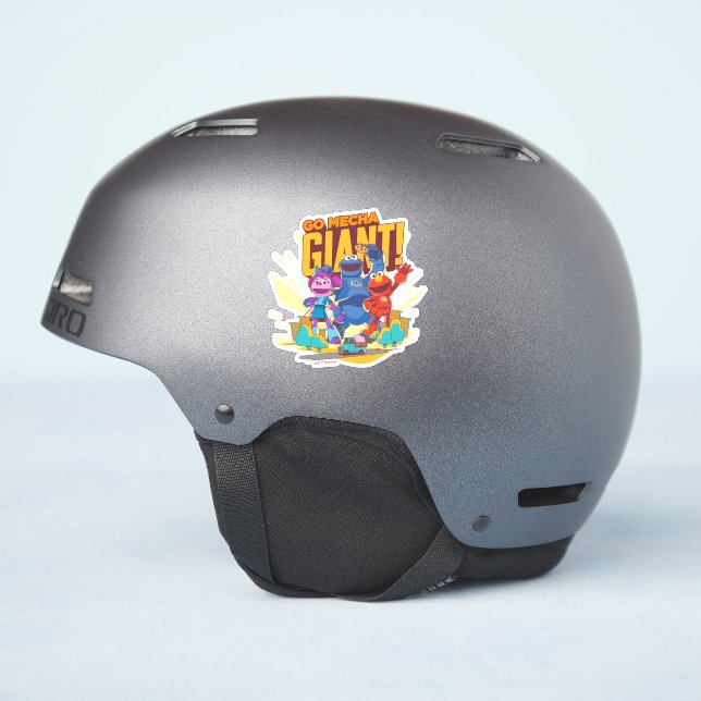Sesame Street | Mecha Builders Go Mecha Giant! Sticker (Helmet Side)