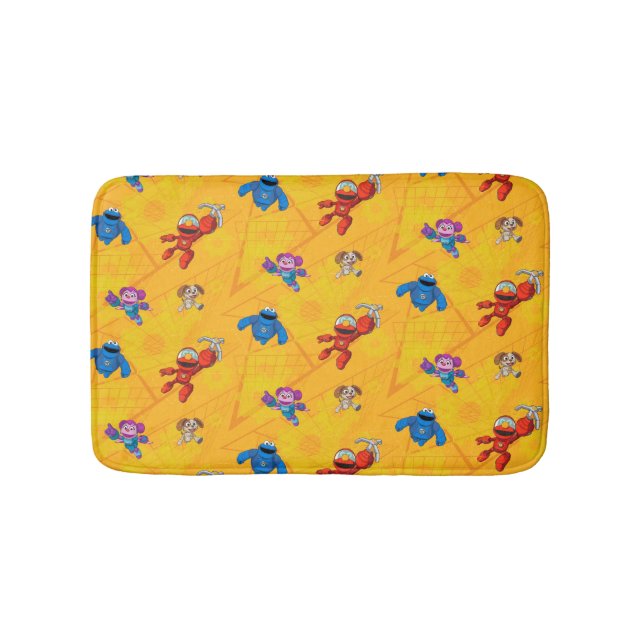 Sesame Street | Mecha Builders Pattern Bath Mat (Front)