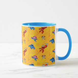 Sesame Street Mecha Builders Pattern Mug