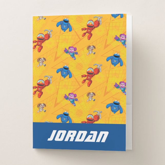 Sesame Street | Mecha Builders Pattern Pocket Folder (Front)