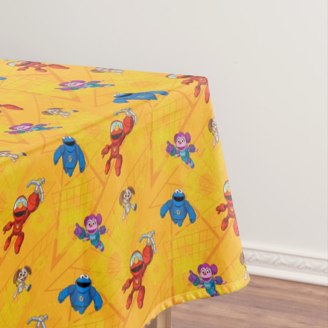 Sesame Street | Mecha Builders Pattern Tablecloth (In Situ)