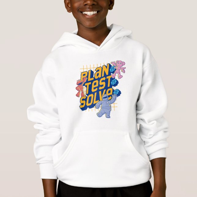 Sesame Street | Mecha Builders Plan Test Solve Hoodie (Front)