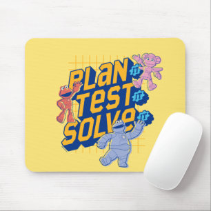 Sesame Street   Mecha Builders Plan Test Solve Mouse Pad