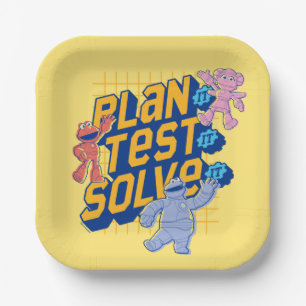 Sesame Street   Mecha Builders Plan Test Solve Paper Plates