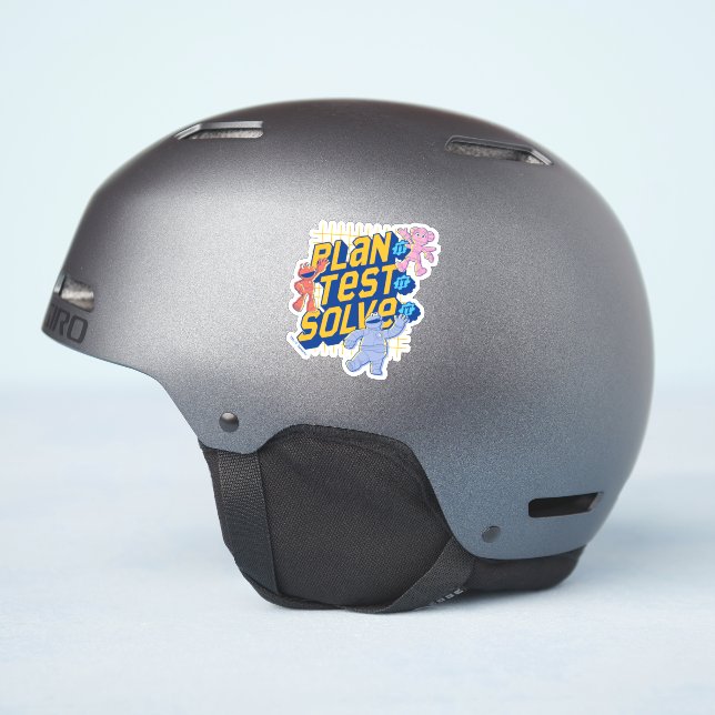 Sesame Street | Mecha Builders Plan Test Solve Sticker (Helmet Side)