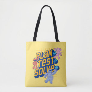 Sesame Street   Mecha Builders Plan Test Solve Tote Bag