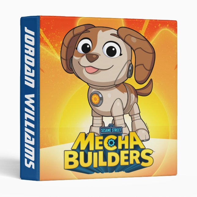 Sesame Street | Mecha Builders Tango Add Your Name 3 Ring Binder (Front/Spine)