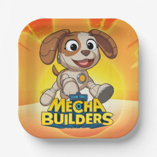 Sesame Street   Mecha Builders Tango In Action Paper Plates