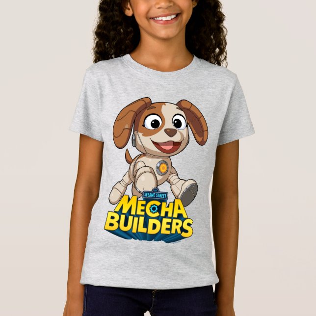 Sesame Street | Mecha Builders Tango In Action T-Shirt (Front)