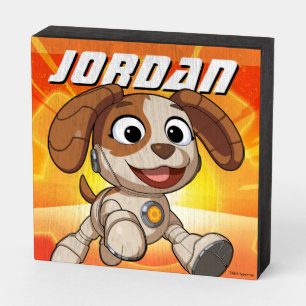 Sesame Street Mecha Builders Tango In Action Wooden Box Sign