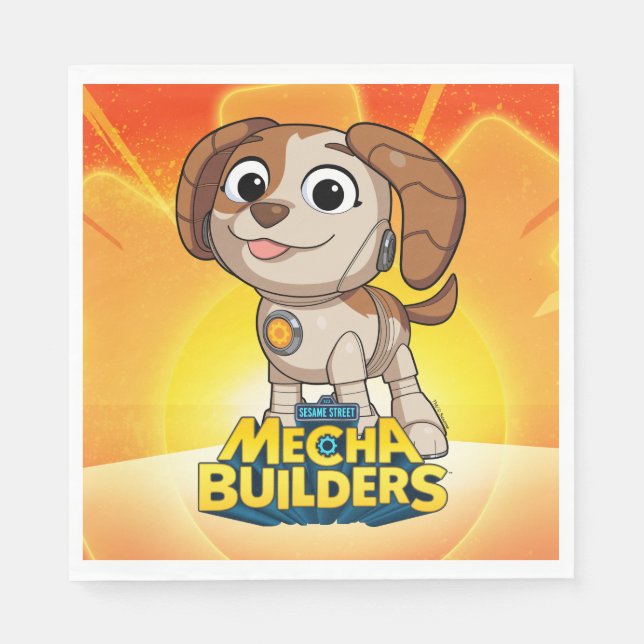Sesame Street | Mecha Builders Tango Napkins (Front)