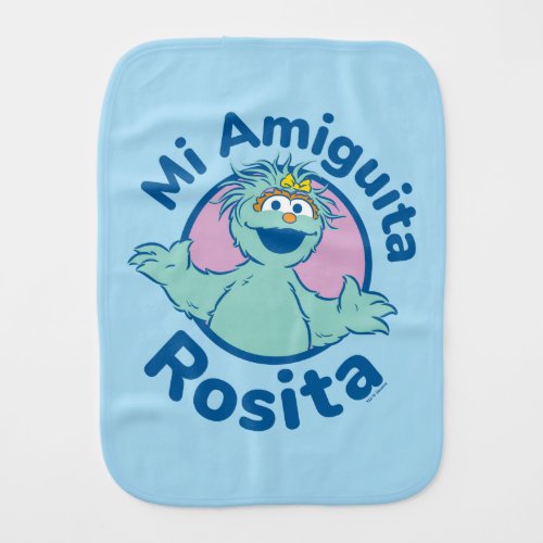Sesame Street  Mi Amiguita Rosita Baby Burp Cloth