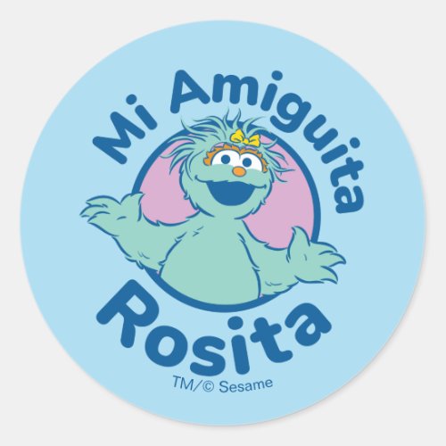 Sesame Street  Mi Amiguita Rosita Classic Round Sticker