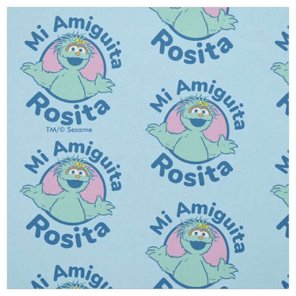 Sesame Street Rosita Face Art Fabric Zazzle 