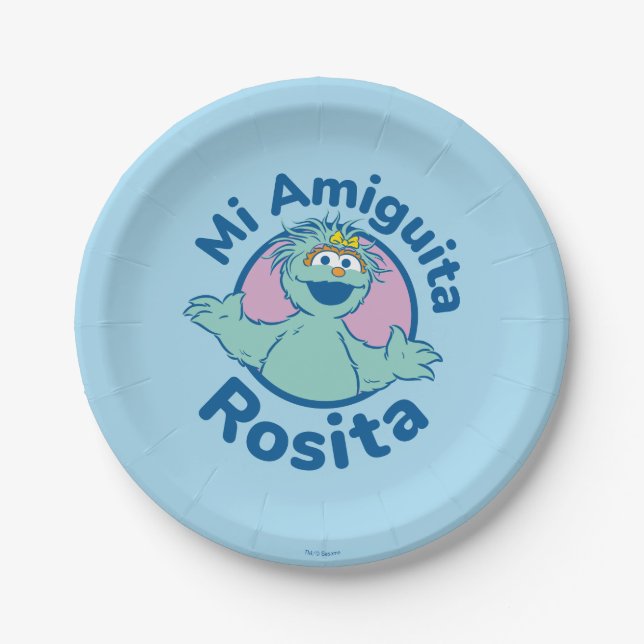 Sesame Street | Mi Amiguita Rosita Paper Plates (Front)