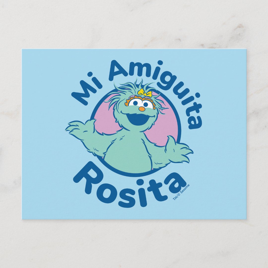 Sesame Street Mi Amiguita Rosita Postcard Zazzle 