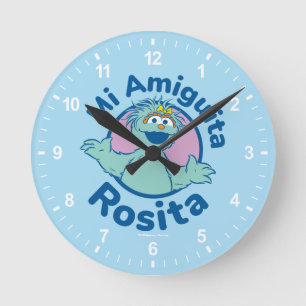 Sesame Street Mi Amiguita Rosita Round Clock