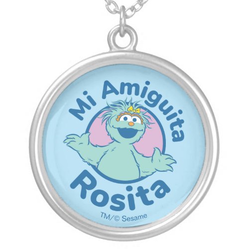 Sesame Street  Mi Amiguita Rosita Silver Plated Necklace
