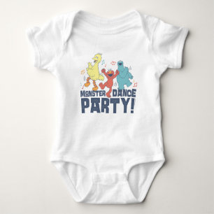 Sesame Street Monster Dance Party Baby Bodysuit