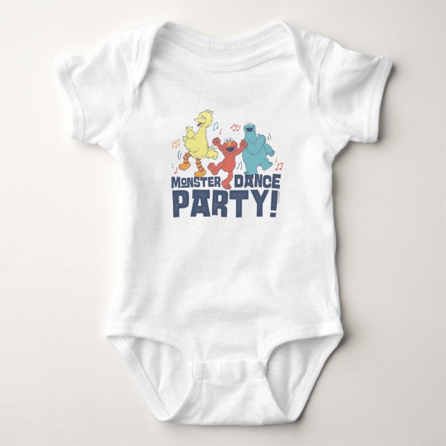 Sesame Street | Monster Dance Party Baby Bodysuit (Front)