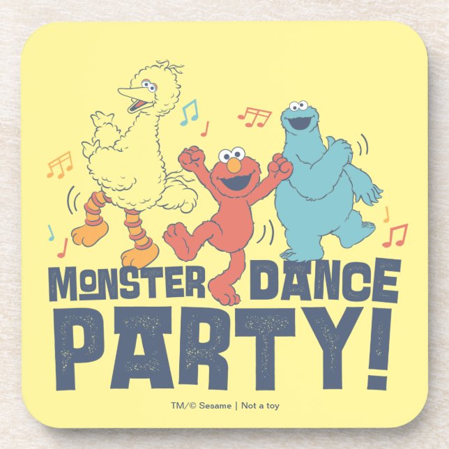 Sesame Street | Monster Dance Party Beverage Coaster (Front)