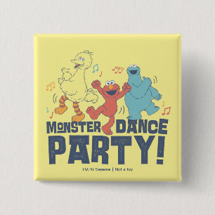 Sesame Street Monster Dance Party Button