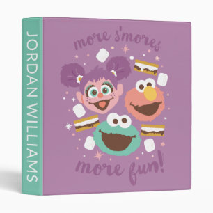 Sesame Street More S'mores More Fun! 3 Ring Binder