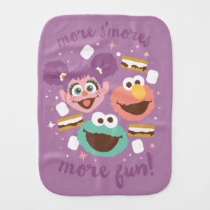 Sesame Street More S'mores More Fun! Baby Burp Cloth