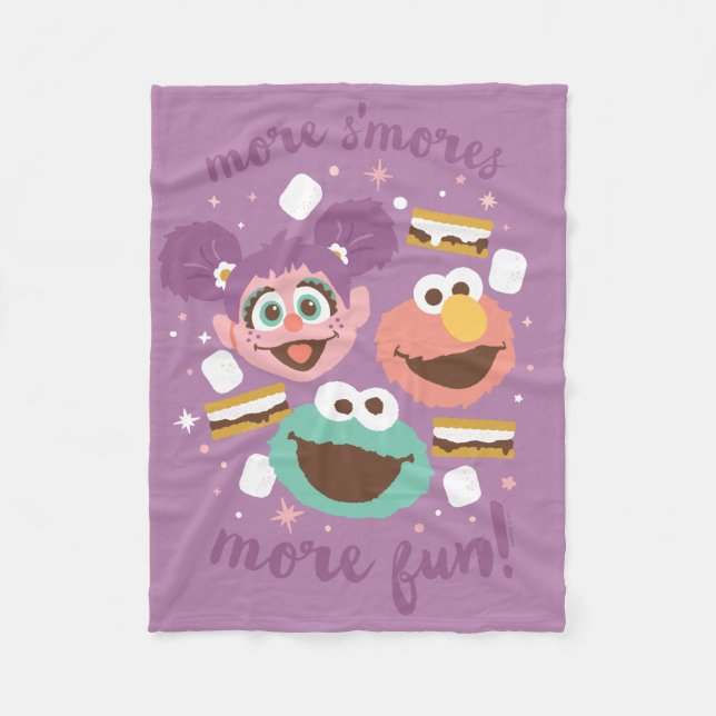 Sesame Street | More S'mores More Fun! Fleece Blanket (Front)