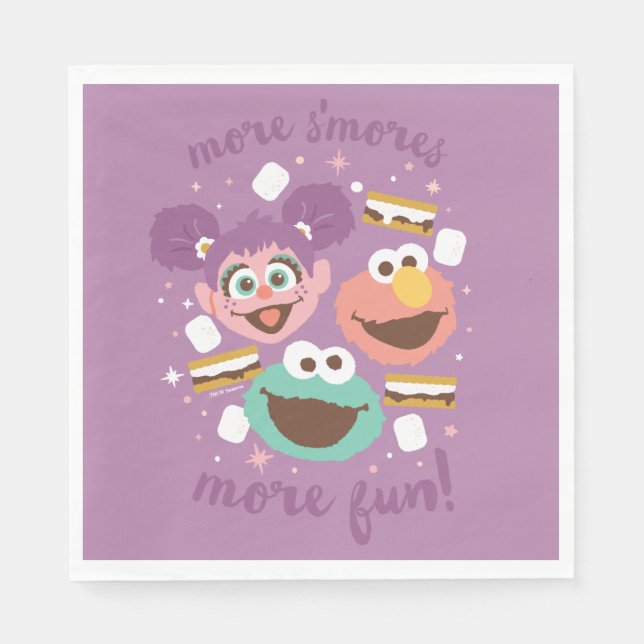 Sesame Street | More S'mores More Fun! Napkins (Front)