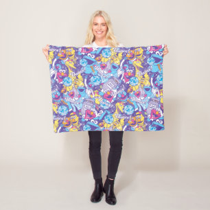 Sesame Street Mr. Groovy Dance Pattern Fleece Blanket