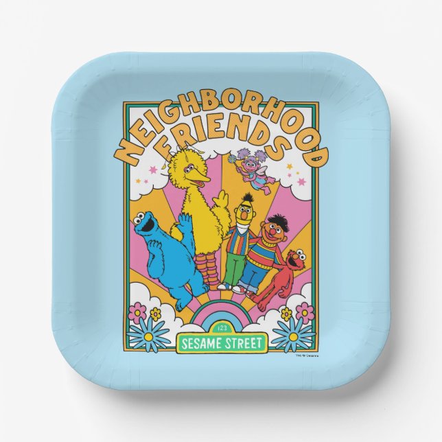 Sesame Street | Neighborhood Friends Paper Plates (Front)