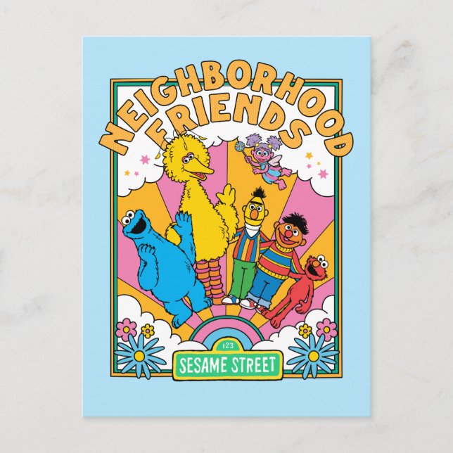 Sesame Street | Neighborhood Friends Postcard (Front)