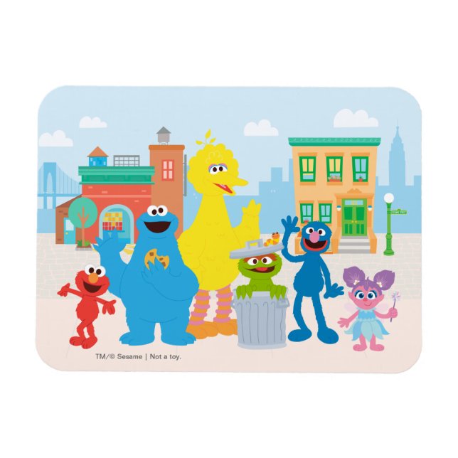Sesame Street | Neighborhood Scene Magnet (Horizontal)