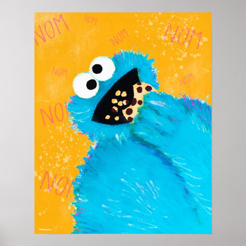 Sesame Street  Nom Nom Cookie Monster Poster
