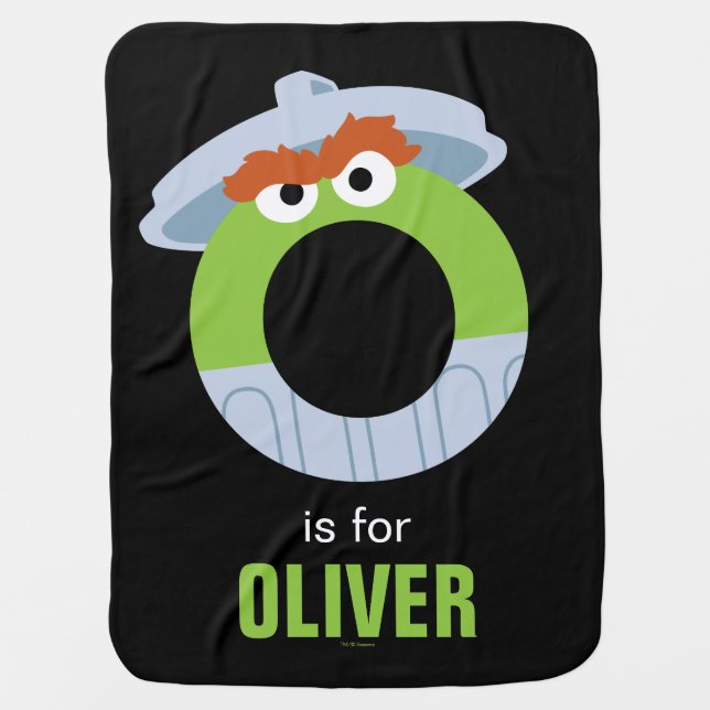 Sesame Street | O is for Oscar Baby Blanket (Front)