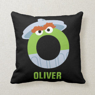Sesame Street   O is for Oscar Throw Pillow